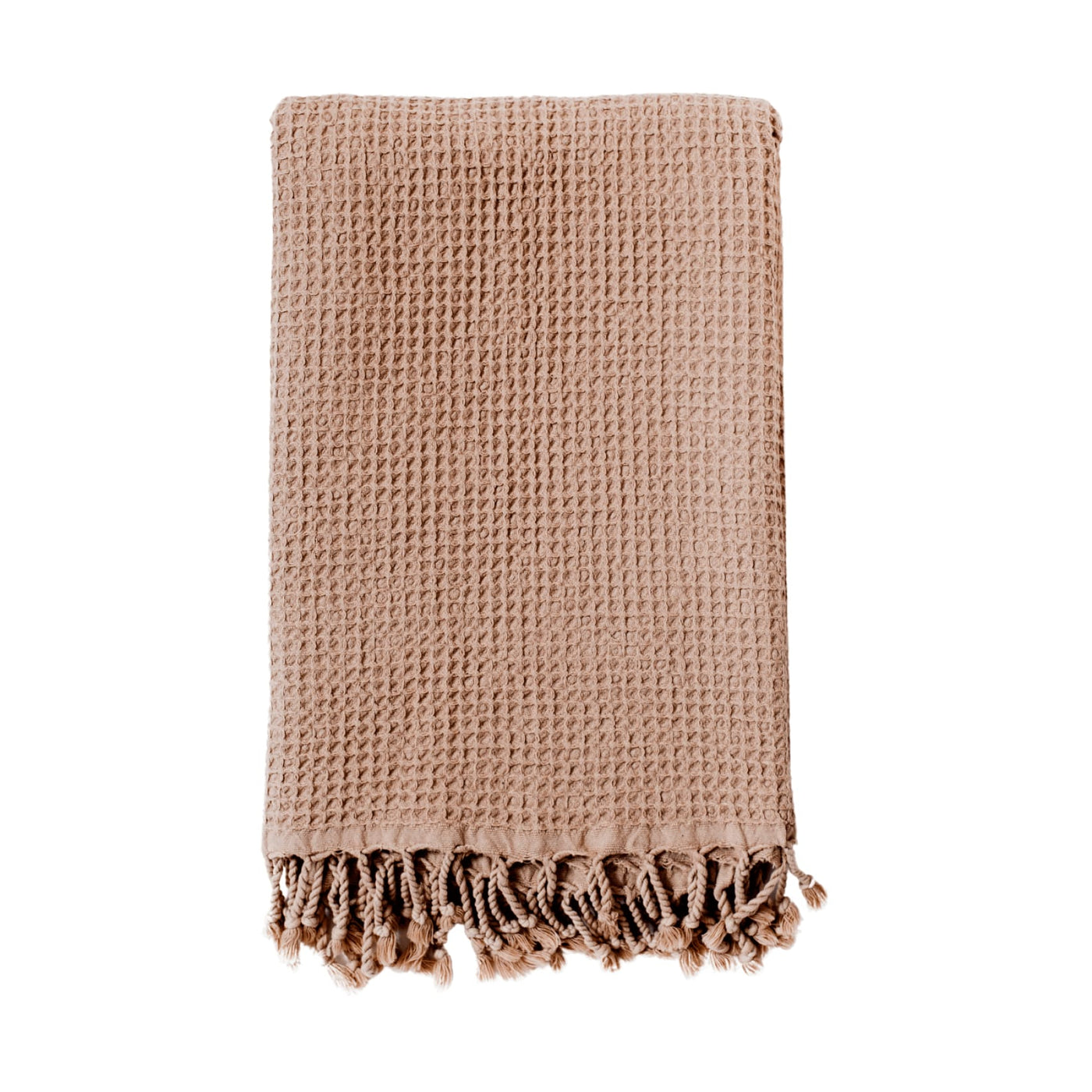 Rulo - Cotton Waffle Scarf- Blush