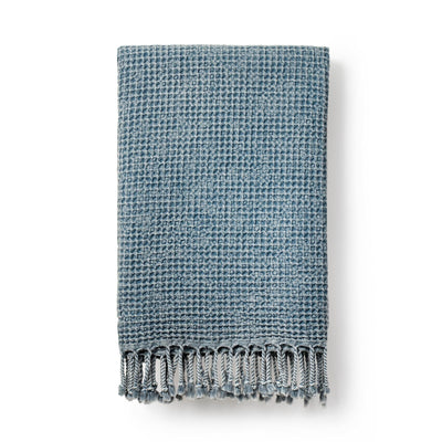 Rulo - Cotton Waffle Scarf- Olive - Marine